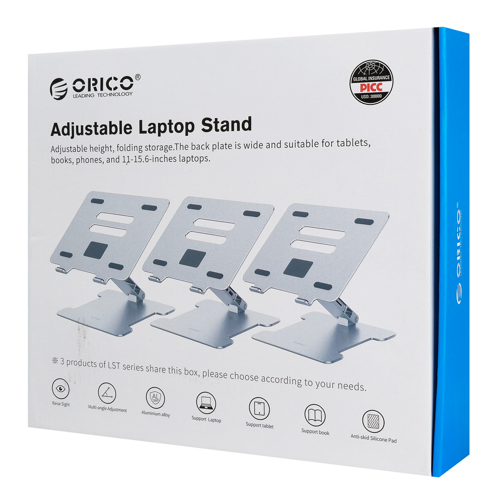 ORICO μεταλλική βάση για laptop/tablet LST-T1, 11~15.6", foldable, ασημί | eLabstore.gr ORICO μεταλλική βάση για laptop/tablet LST-T1, 11~15.6", foldable, ασημί | Αξεσουάρ για Laptop | elabstore.gr