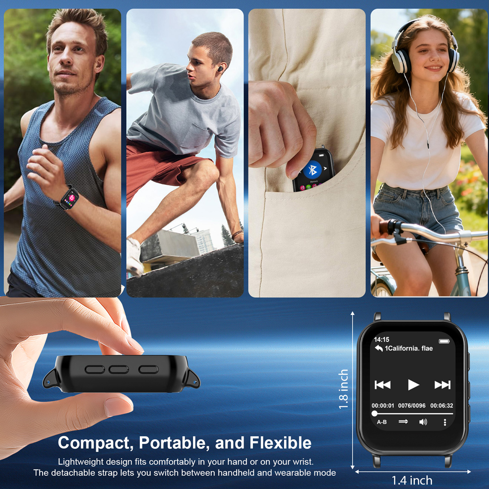 RUIZU MP3 player M8, 1.54", 32GB, Bluetooth, ελληνικό μενού, μαύρο | eLabstore.gr RUIZU MP3 player M8, 1.54", 32GB, Bluetooth, ελληνικό μενού, μαύρο | Εικόνα & Ήχος | elabstore.gr