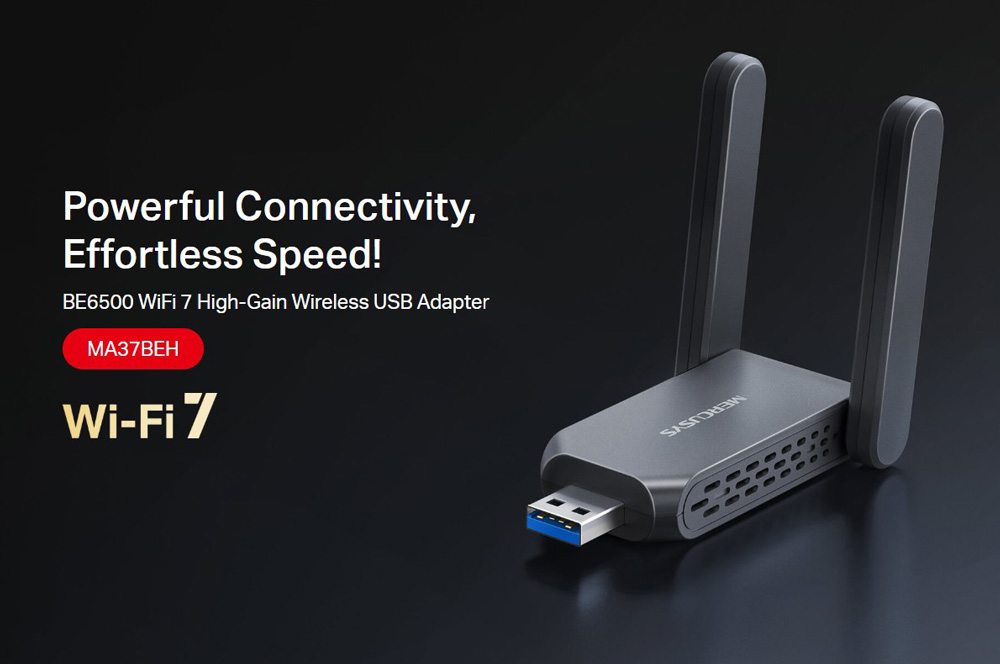 MERCUSYS ασύρματος USB αντάπτορας δικτύου MA37BEH, BE6500, Tri-Band, V1.0 | eLabstore.gr MERCUSYS ασύρματος USB αντάπτορας δικτύου MA37BEH, BE6500, Tri-Band, V1.0 | Δικτυακά | elabstore.gr