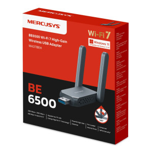 MERCUSYS ασύρματος USB αντάπτορας δικτύου MA37BEH, BE6500, Tri-Band, V1.0 | eLabstore.gr MERCUSYS ασύρματος USB αντάπτορας δικτύου MA37BEH, BE6500, Tri-Band, V1.0 | Δικτυακά | elabstore.gr