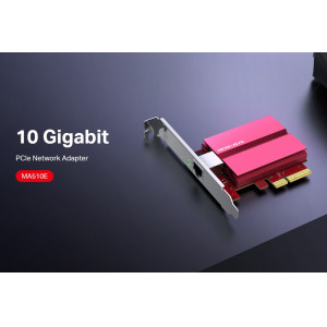 MERCUSYS κάρτα επέκτασης δικτύου PCIe σε RJ45 MA510E, 10Gbps, V1.0 | Δικτυακά | elabstore.gr