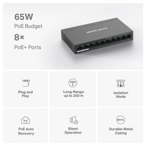 MERCUSYS desktop switch MS110P, 10x 10/100Mbps θύρες, PoE+, V1.0 | eLabstore.gr MERCUSYS desktop switch MS110P, 10x 10/100Mbps θύρες, PoE+, V1.0 | Δικτυακά | elabstore.gr