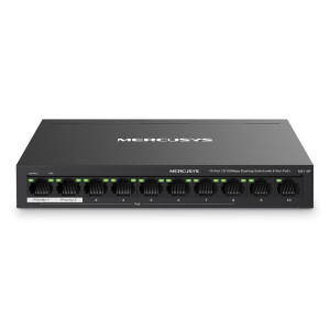 MERCUSYS desktop switch MS110P, 10x 10/100Mbps θύρες, PoE+, V1.0 | Δικτυακά | elabstore.gr