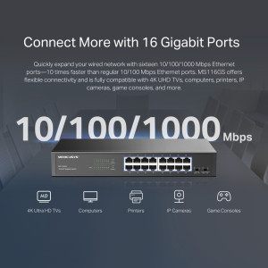 MERCUSYS desktop/rackmount switch MS116GS, 16x Gigabit θύρες, V1.0 | eLabstore.gr MERCUSYS desktop/rackmount switch MS116GS, 16x Gigabit θύρες, V1.0 | Δικτυακά | elabstore.gr