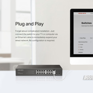 MERCUSYS desktop/rackmount switch MS116GS, 16x Gigabit θύρες, V1.0 | eLabstore.gr MERCUSYS desktop/rackmount switch MS116GS, 16x Gigabit θύρες, V1.0 | Δικτυακά | elabstore.gr