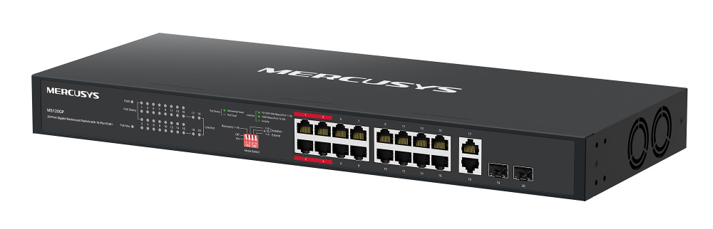 MERCUSYS rackmount switch MS120GP, 20x Gigabit θύρες, PoE+, V1.0 | eLabstore.gr MERCUSYS rackmount switch MS120GP, 20x Gigabit θύρες, PoE+, V1.0 | Δικτυακά | elabstore.gr