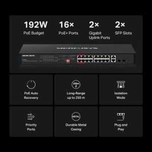 MERCUSYS rackmount switch MS120GP, 20x Gigabit θύρες, PoE+, V1.0 | eLabstore.gr MERCUSYS rackmount switch MS120GP, 20x Gigabit θύρες, PoE+, V1.0 | Δικτυακά | elabstore.gr