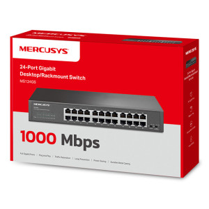 MERCUSYS desktop/rackmount switch MS124GS, 24x Gigabit θύρες, V1.0 | eLabstore.gr MERCUSYS desktop/rackmount switch MS124GS, 24x Gigabit θύρες, V1.0 | Δικτυακά | elabstore.gr