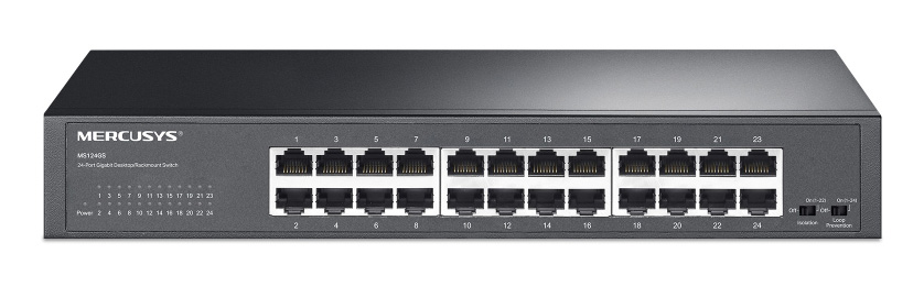 MERCUSYS desktop/rackmount switch MS124GS, 24x Gigabit θύρες, V1.0 | eLabstore.gr MERCUSYS desktop/rackmount switch MS124GS, 24x Gigabit θύρες, V1.0 | Δικτυακά | elabstore.gr