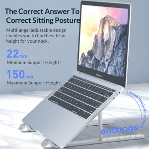 ORICO πλαστική βάση για laptop PFB-A23, 11-17", foldable, πλαστική, μαύρη | Αξεσουάρ για Laptop | elabstore.gr