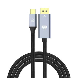 POWERTECH καλώδιο USB-C σε HDMI PTR-0171, 4K/60Hz, 10.2 Gbps, 1m, μαύρο | Καλώδια - Αντάπτορες | elabstore.gr