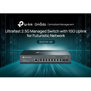 TP-LINK L2+ managed switch SG3210X-M2, 8x 2.5Gbps θύρες, V1.0 | Δικτυακά | elabstore.gr