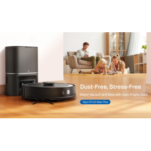 TP-LINK ρομποτική σκούπα Tapo RV30 Max Plus για σκούπισμα & σφουγγάρισμα, με χαρτογράφηση, WiFi, μαύρη, V1.0 | eLabstore.gr TP-LINK ρομποτική σκούπα Tapo RV30 Max Plus για σκούπισμα & σφουγγάρισμα, με χαρτογράφηση, WiFi, μαύρη, V1.0 | Ηλεκτρικές συσκευές | elabstore.gr