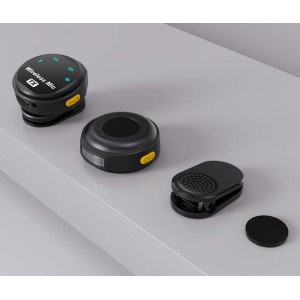 UPTECH ασύρματα μικρόφωνα UPWS-08 με θήκη φόρτισης, USB-C, 2.4GHz, μαύρο | Αξεσουάρ κινητών | elabstore.gr