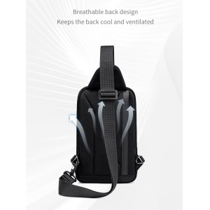 ARCTIC HUNTER τσάντα Crossbody XB00829, 3L, μαύρη | Προσωπική Φροντίδα | elabstore.gr