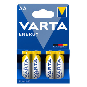 VARTA αλκαλικές μπαταρίες Energy, AA/LR6, 1.5V, 4τμχ | Μπαταρίες | elabstore.gr