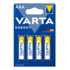 VARTA αλκαλικές μπαταρίες Energy, AAA/LR03, 1.5V, 4τμχ | Μπαταρίες | elabstore.gr