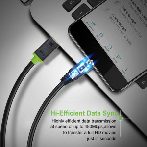 CABLETIME καλώδιο USB-C σε micro USB CT-U32-CMMCBG, 2A, 480Mbps, 1m, μαύρο | Καλώδια - Αντάπτορες | elabstore.gr