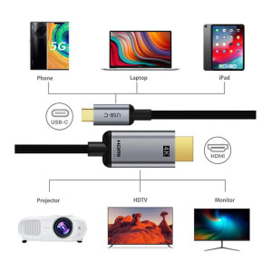 CABLETIME καλώδιο USB-C σε HDMI CT-PU31-CMHD3, 4K/30Hz, 1m, μαύρο | Καλώδια - Αντάπτορες | elabstore.gr