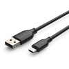 CABLETIME καλώδιο micro USB σε USB CT-C165-05G, 2.4A, 480Mbps, 0.25m, μαύρο | Καλώδια - Αντάπτορες | elabstore.gr