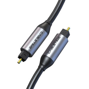 CABLETIME καλώδιο ήχου Toslink CT-AV380-P04GN, gold plated, 5mm, 3m, μαύρο | Καλώδια - Αντάπτορες | elabstore.gr