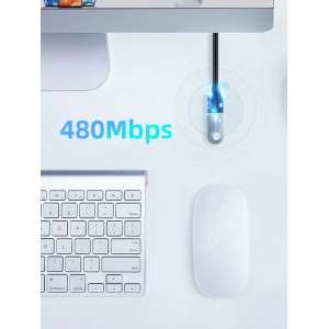 CABLETIME καλώδιο προέκτασης USB 2.0 CT-AMAF2.0, 480Mbps, 1.5m, μαύρο | Καλώδια - Αντάπτορες | elabstore.gr