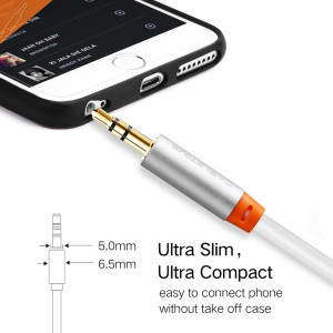 CABLETIME καλώδιο ήχου 3.5mm CT-AV311-P11G, gold plated, 3m, λευκό | Καλώδια - Αντάπτορες | elabstore.gr