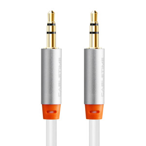 CABLETIME καλώδιο ήχου 3.5mm CT-AV311-P11G, gold plated, 3m, λευκό | Καλώδια - Αντάπτορες | elabstore.gr