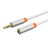 CABLETIME καλώδιο προέκτασης ήχου 3.5mm CT-AV311-P12G, gold plated, 0.5m, λευκό | Καλώδια - Αντάπτορες | elabstore.gr