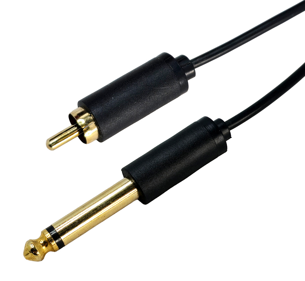 CABLETIME καλώδιο ήχου 6.35mm σε RCA AV323-11RCAG, 1.8m, μαύρο | eLabstore.gr CABLETIME καλώδιο ήχου 6.35mm σε RCA AV323-11RCAG, 1.8m, μαύρο | Καλώδια - Αντάπτορες | elabstore.gr