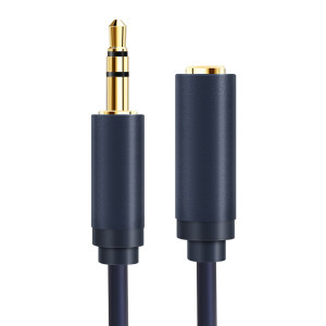 CABLETIME καλώδιο προέκτασης ήχου 3.5mm CT-AV302-H11G, gold plated, 15m, μπλε | Καλώδια - Αντάπτορες | elabstore.gr