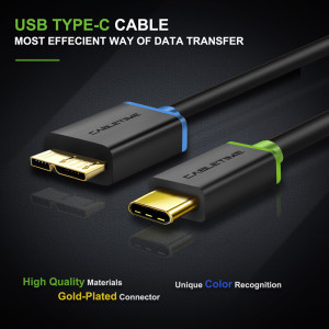 CABLETIME καλώδιο USB-C σε micro Β USB CT-U33-CMMCBG, 5Gbps, 1m, μαύρο | Καλώδια - Αντάπτορες | elabstore.gr
