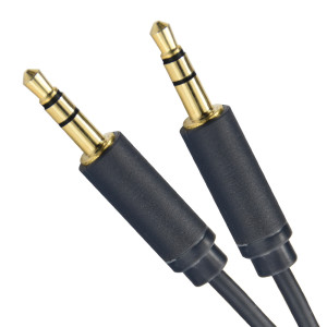 CABLETIME καλώδιο ήχου 3.5mm CT-AV301-H11G, gold plated, 5m, μπλε | Καλώδια - Αντάπτορες | elabstore.gr