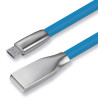 CABLETIME καλώδιο micro USB σε USB θηλυκό CT-PU32-ZFUM, flat, 480Mbps, 1m, μπλε | Καλώδια - Αντάπτορες | elabstore.gr