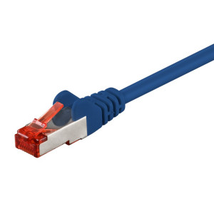 GOOBAY καλώδιο δικτύου 68267, CAT 6 S/FTP, copper, 250MHz, 1m, μπλε | Καλώδια - Αντάπτορες | elabstore.gr