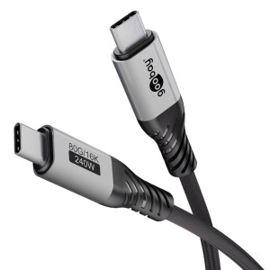 GOOBAY καλώδιο USB-C 74776, USB4, 240W, 80Gbps, 16K/60Hz, 1.5m, μαύρο | Καλώδια - Αντάπτορες | elabstore.gr