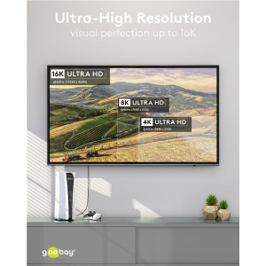 GOOBAY καλώδιο USB-C 74776, USB4, 240W, 80Gbps, 16K/60Hz, 1.5m, μαύρο | Καλώδια - Αντάπτορες | elabstore.gr