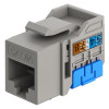 GOOBAY Keystone module RJ45 77951, CAT 6A UTP, slim & short, toolfree, γκρι | Εξοπλισμός IT | elabstore.gr