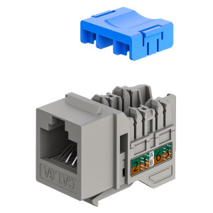 GOOBAY Keystone module RJ45 77951, CAT 6A UTP, slim & short, toolfree, γκρι | eLabstore.gr GOOBAY Keystone module RJ45 77951, CAT 6A UTP, slim & short, toolfree, γκρι | Εξοπλισμός IT | elabstore.gr