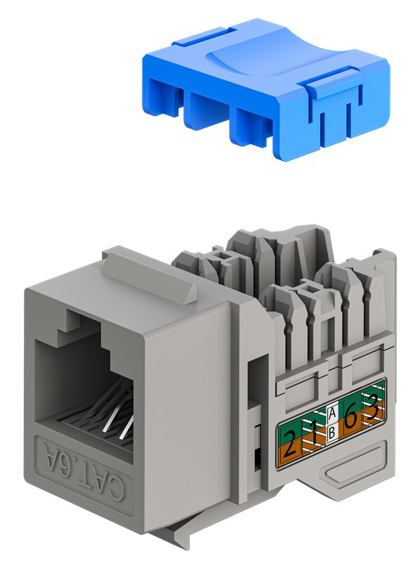 GOOBAY Keystone module RJ45 77951, CAT 6A UTP, slim & short, toolfree, γκρι | eLabstore.gr GOOBAY Keystone module RJ45 77951, CAT 6A UTP, slim & short, toolfree, γκρι | Εξοπλισμός IT | elabstore.gr