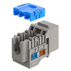 GOOBAY Keystone module RJ45 77951, CAT 6A UTP, slim & short, toolfree, γκρι | eLabstore.gr GOOBAY Keystone module RJ45 77951, CAT 6A UTP, slim & short, toolfree, γκρι | Εξοπλισμός IT | elabstore.gr