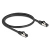 DELOCK καλώδιο δικτύου 80570, CAT 8.1 S/FTP, copper, 2000MHz, 0.50m, μαύρο | Καλώδια - Αντάπτορες | elabstore.gr