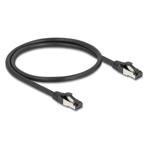 DELOCK καλώδιο δικτύου 80570, CAT 8.1 S/FTP, copper, 2000MHz, 0.50m, μαύρο | Καλώδια - Αντάπτορες | elabstore.gr