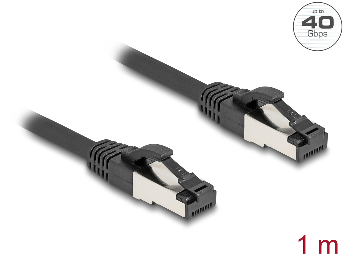 DELOCK καλώδιο δικτύου 80571, CAT 8.1 S/FTP, copper, 2000MHz, 1m, μαύρο | eLabstore.gr DELOCK καλώδιο δικτύου 80571, CAT 8.1 S/FTP, copper, 2000MHz, 1m, μαύρο | Καλώδια - Αντάπτορες | elabstore.gr