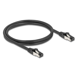 DELOCK καλώδιο δικτύου 80571, CAT 8.1 S/FTP, copper, 2000MHz, 1m, μαύρο | Καλώδια - Αντάπτορες | elabstore.gr
