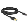 DELOCK καλώδιο USB-C σε USB 84006, 10Gbps, 3m, μαύρο | Καλώδια - Αντάπτορες | elabstore.gr