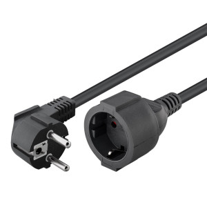 GOOBAY μπαλαντέζα προέκταση ρεύματος 93095, schuko, 3x 1.5mm², 10m, μαύρη | Τροφοδοσία Ρεύματος | elabstore.gr