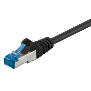 GOOBAY καλώδιο δικτύου 93706, CAT 6A S/FTP, 500MHz, Copper, 10m, μαύρο | Καλώδια - Αντάπτορες | elabstore.gr