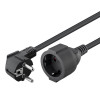 GOOBAY μπαλαντέζα προέκταση ρεύματος 94700, schuko, 3x 1.5mm², 2m, μαύρη | Τροφοδοσία Ρεύματος | elabstore.gr