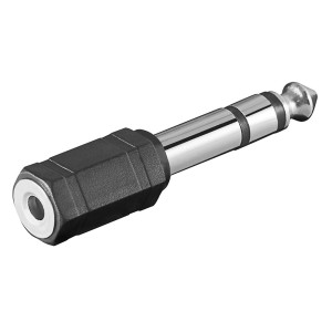 CABLETIME αντάπτορας ήχου 6.35mm σε 3.5mm AV-RA19N, μαύρος, 10τμχ | Καλώδια - Αντάπτορες | elabstore.gr
